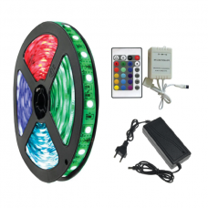 Kit Fita de Led 5050 12v RGB IP-65 - 5mts